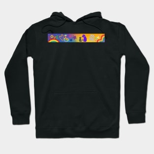 illustration based on the colors of the rainbow Hoodie